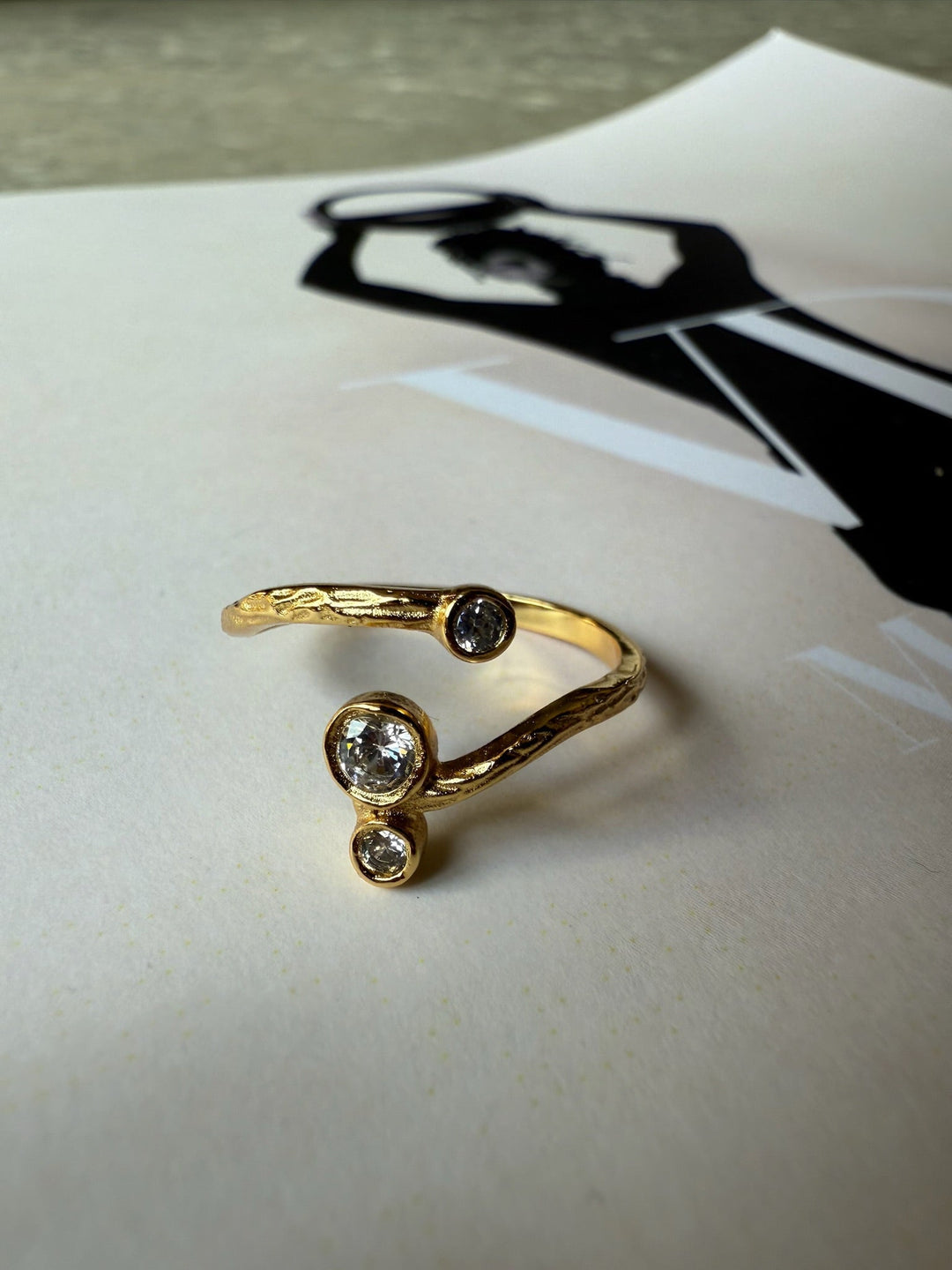 Ring - beth - 18 karat guldbelagt - Andcopenhagen