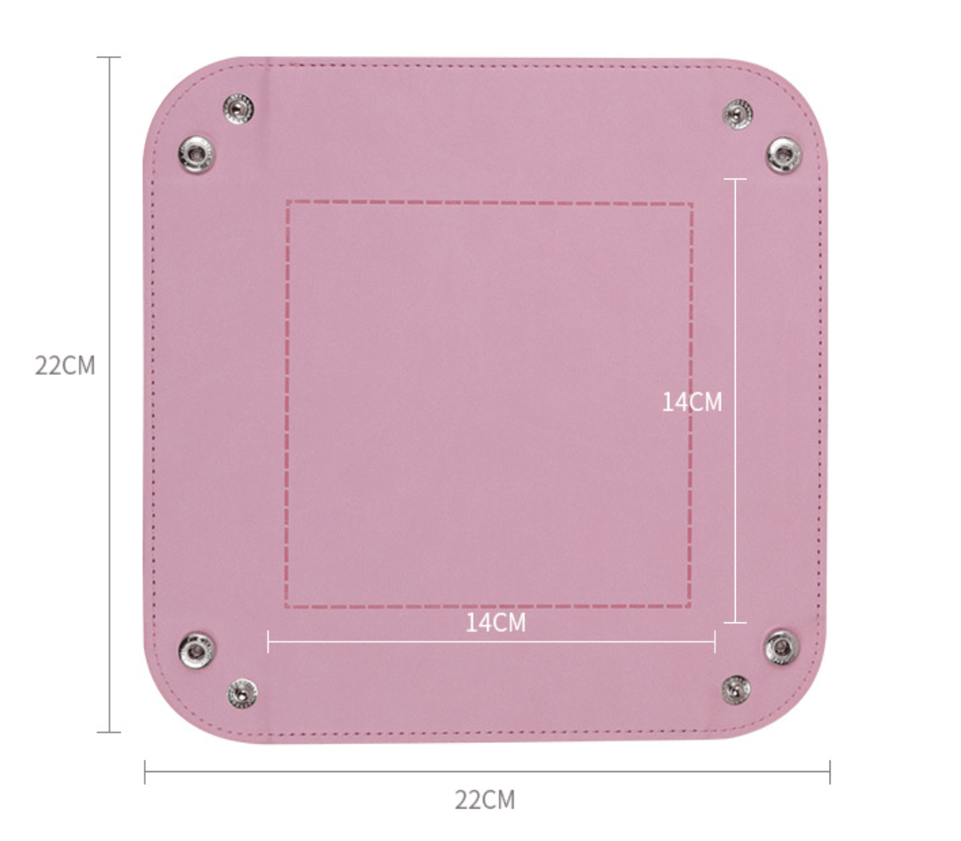 Andcopenhagen Accessories Pink organizer - Opbevarings læder bakke