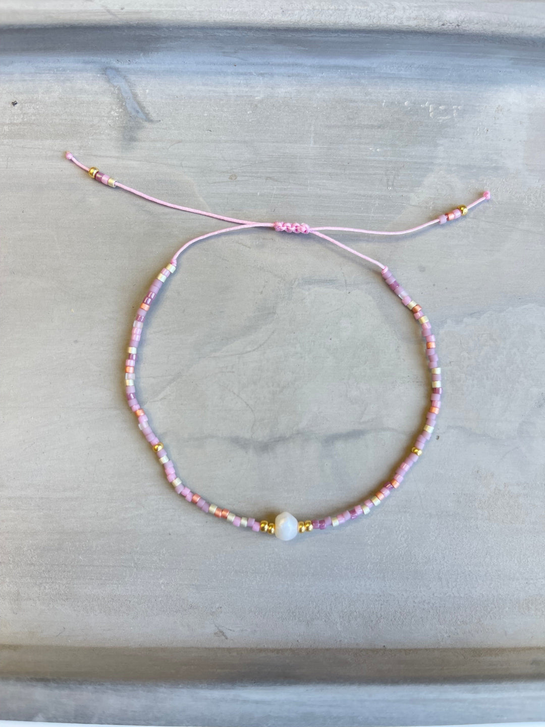 Andcopenhagen armbånd Andcopenhagen - Holly Armbånd - Lyserød, lilla Perle & Guld