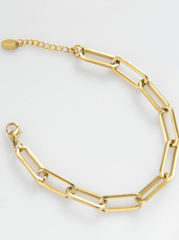 Andcopenhagen Guldarmbånd Gold-plated Andcopenhagen - Chunky chain armbånd - guldbelagt