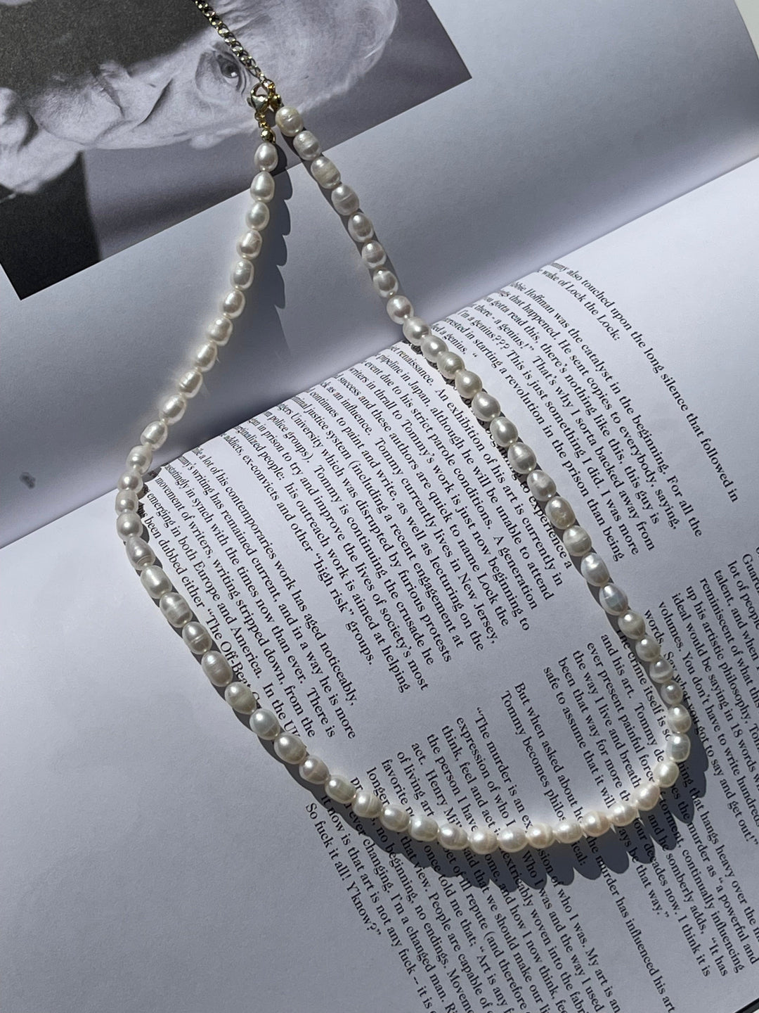 Andcopenhagen Guldhalskæder Andcopenhagen - Mana Long Perle halskæde - 18 karat guldbelagt