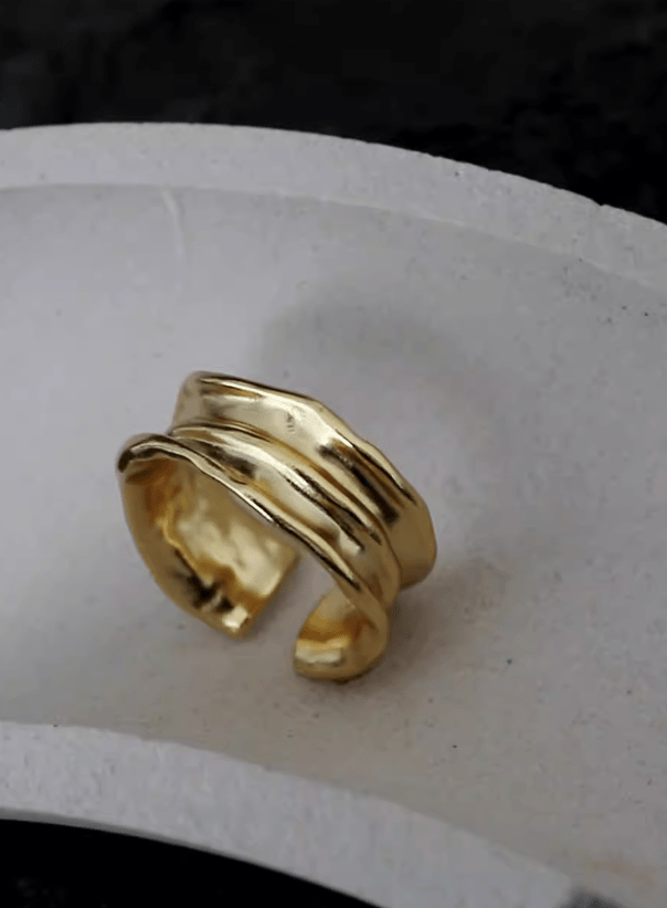 Andcopenhagen Smykker Andcopenhagen - Gabrielle Ring i 18 karat guldbelagt sterlingsølv