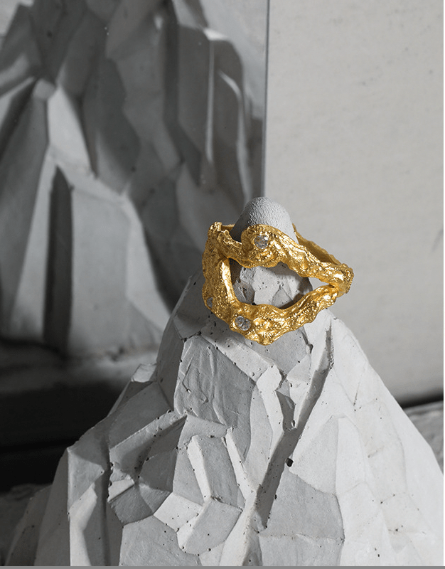 Andcopenhagen Smykker Andcopenhagen - Jacque i 18 karat guldbelagt sterlingsølv