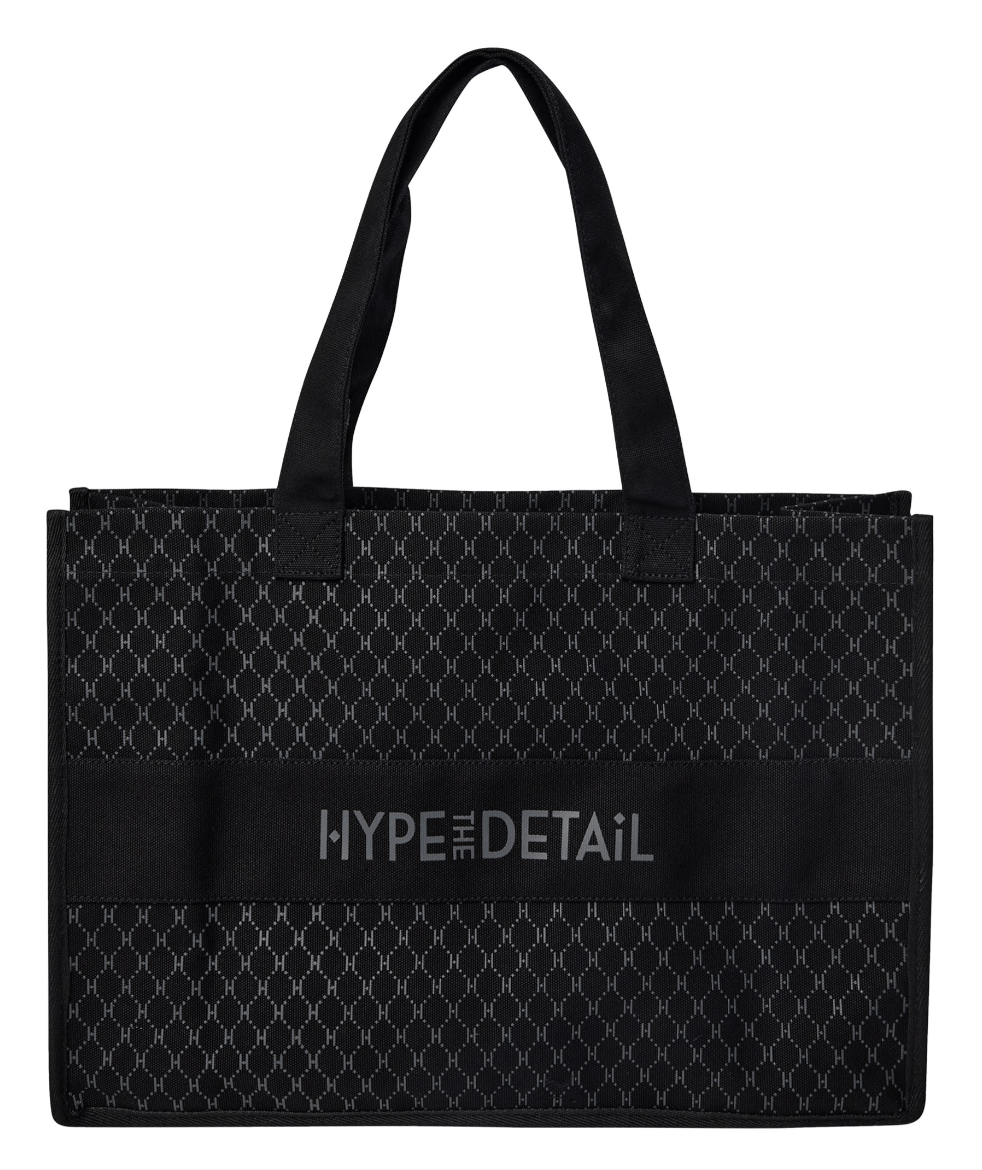 Hype The Detail Accessories Big Shopper Taske med Logo - Sort 100 - Hype The Detail