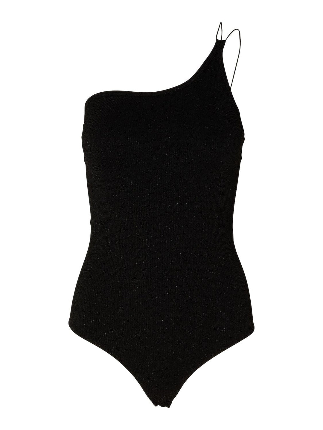 Selected Femme Overdele Sort One Shoulder Bodystocking - Kimmi - Selected Femme