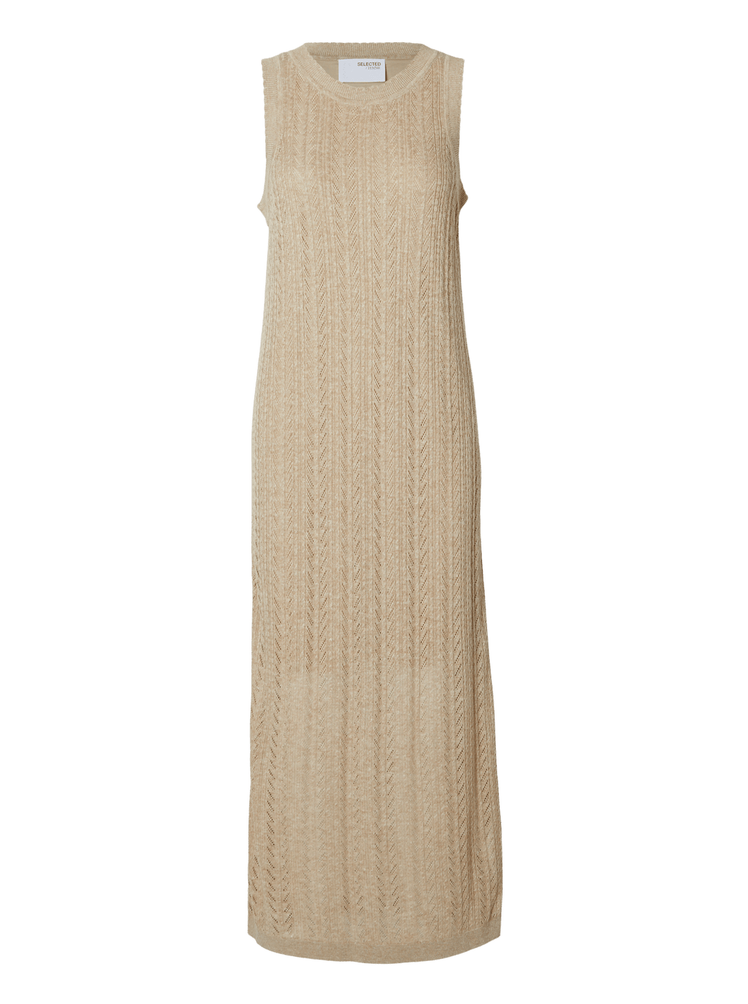 Selected Femme Strik kjole - Beige - Hennah - Selected Femme