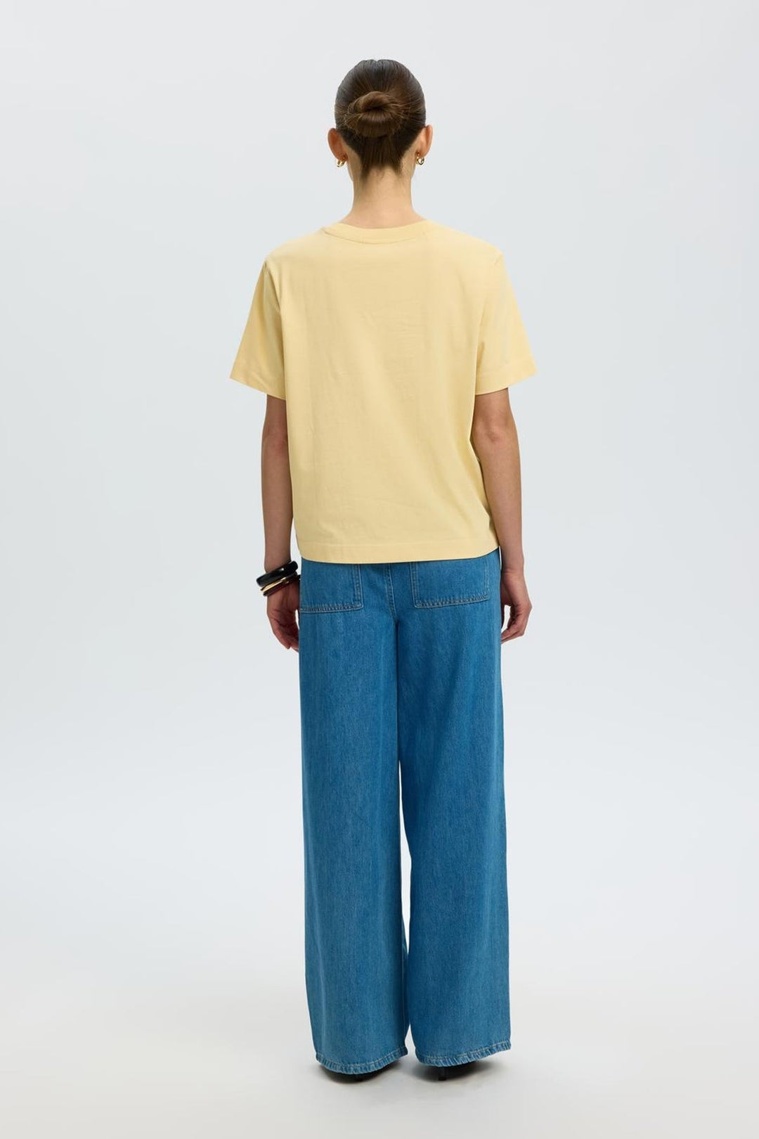 Selected Femme - T-shirt - Italian Straw - Boxy