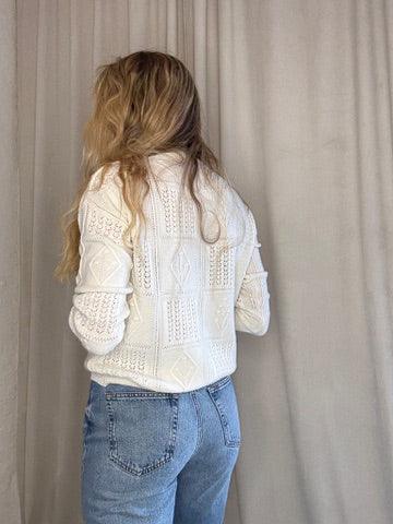 Sassy Copenhagen - Strik - Off White - Camilla - Stilkompagniet.dk