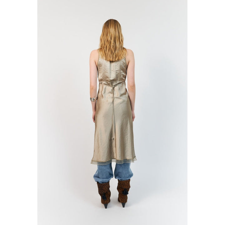 Lollys Laundry - Kjole - Beige - Clarill Midi