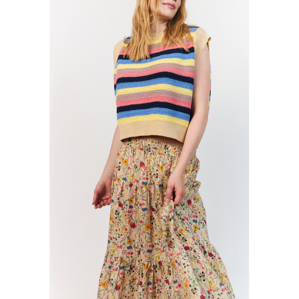 Lollys Laundry - Nederdel - Flower Print - Sunsetll