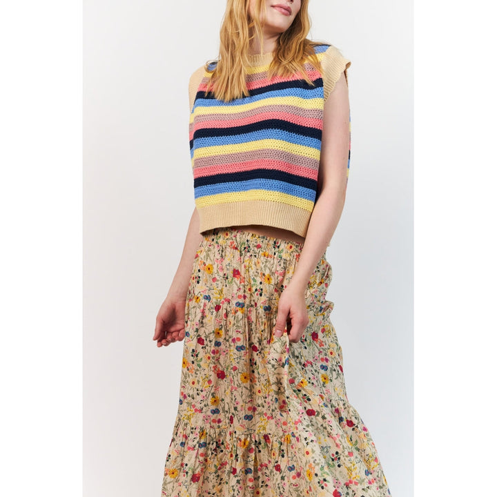 Lollys Laundry - Nederdel - Flower Print - Sunsetll