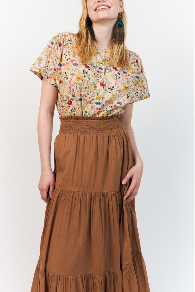 Lollys Laundry - Nederdel - Camel - DiamondLL