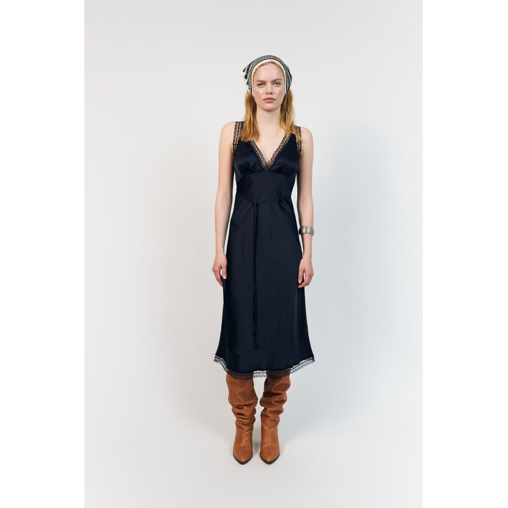 Lollys Laundry - Kjole - Dark Blue - Clarill