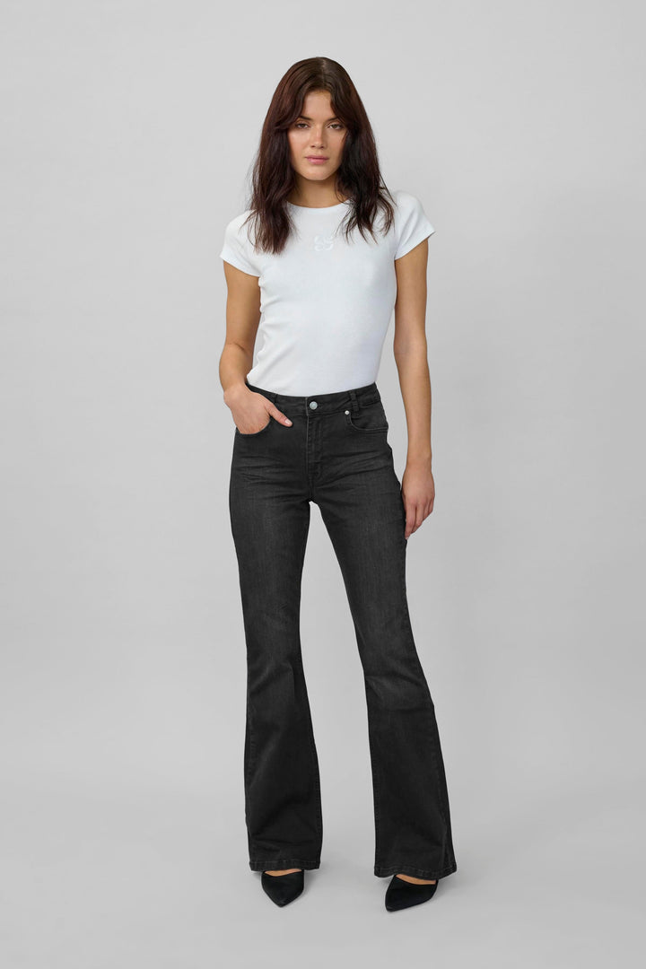 My Essential Wardrobe - Jeans - Black Wash - 06 The Dekota Bootcut - Stilkompagniet.dk