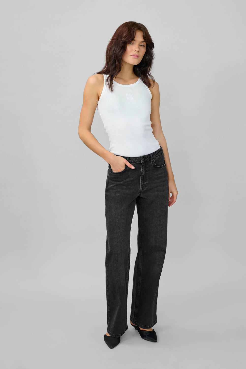 My Essential Wardrobe - Jeans - Black Retro Wash - 05 The Louis 139 - Stilkompagniet.dk