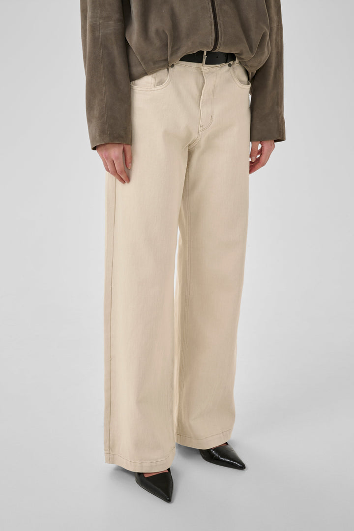 My Essential Wardrobe - Jeans - Oatmeal - 35 The Louis High Wide
