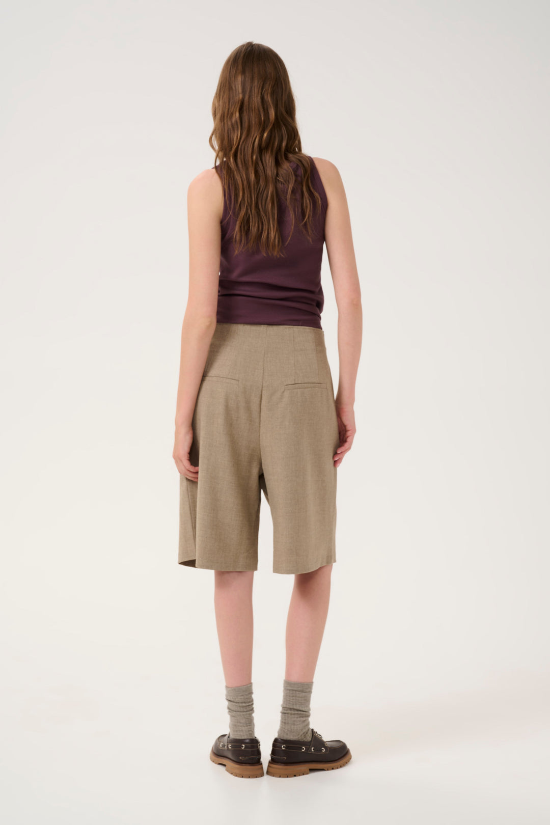 My Essential Wardrobe - Shorts - Mørk beige - Dion