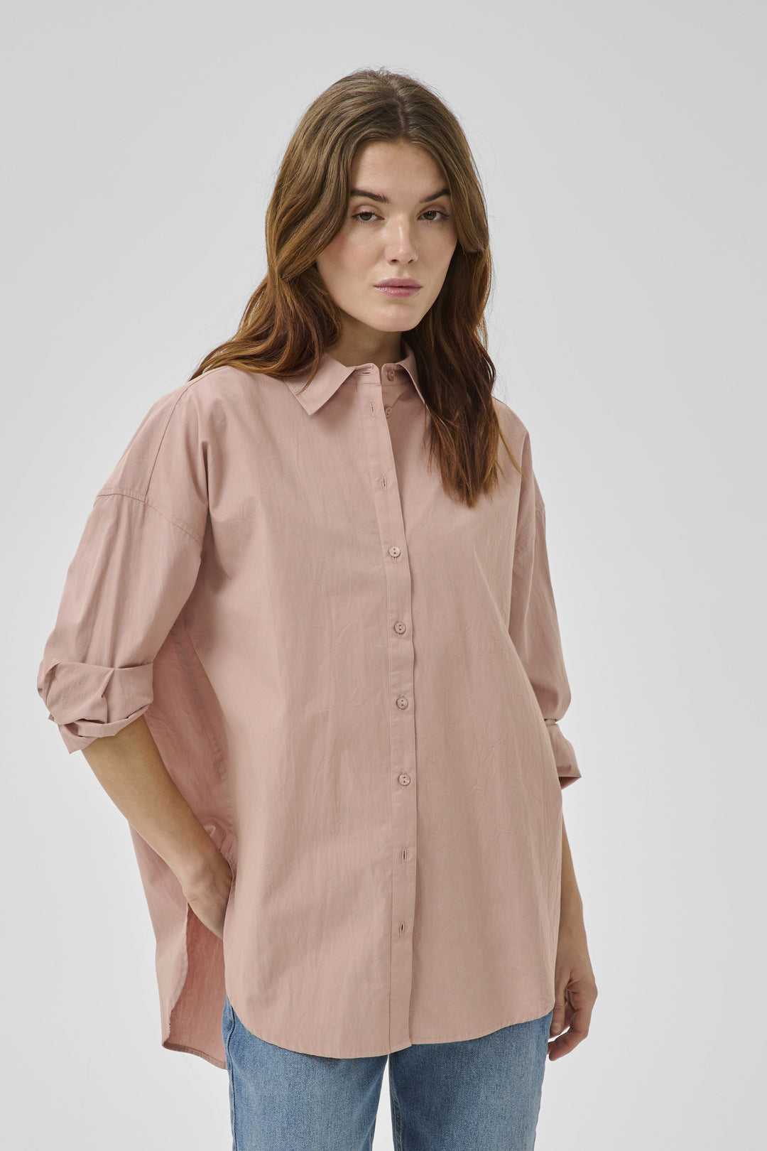 My Essential Wardrobe - Skjorte - Rosa - Sunna Boxy