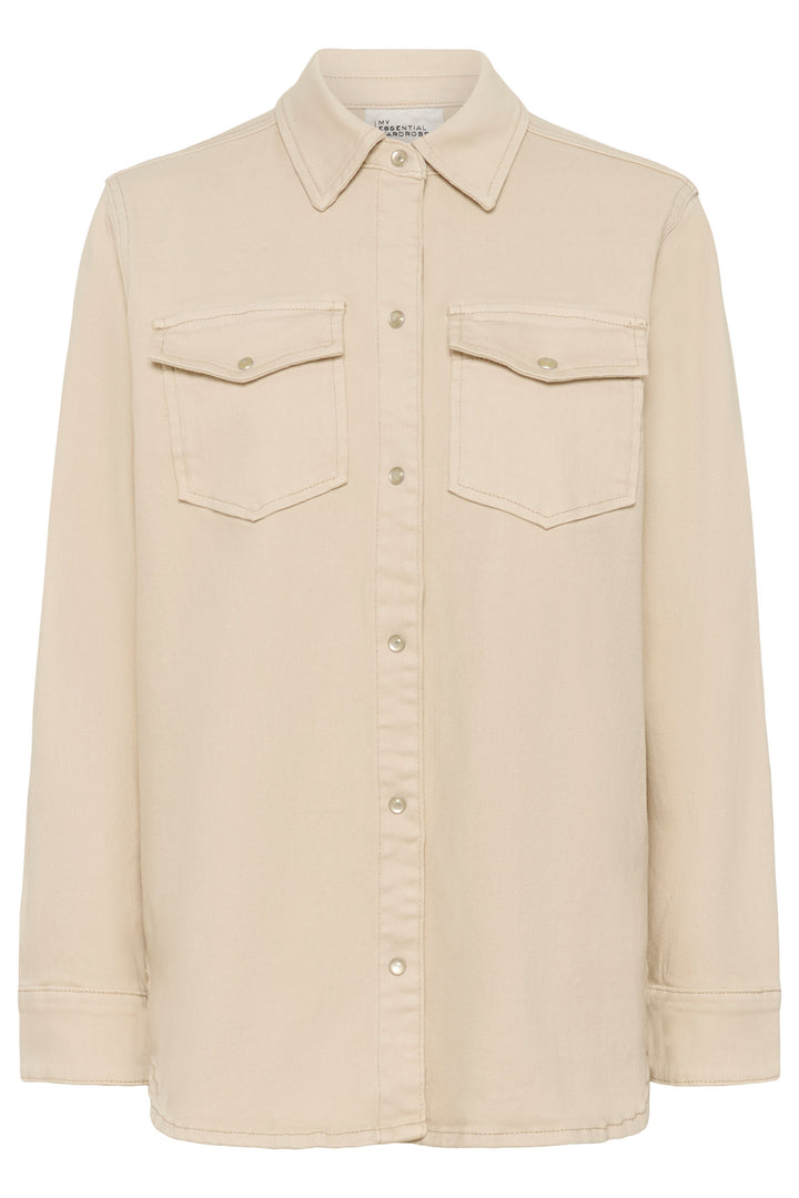 My Essential Wardrobe - Skjorte - Oatmeal - Dagmar