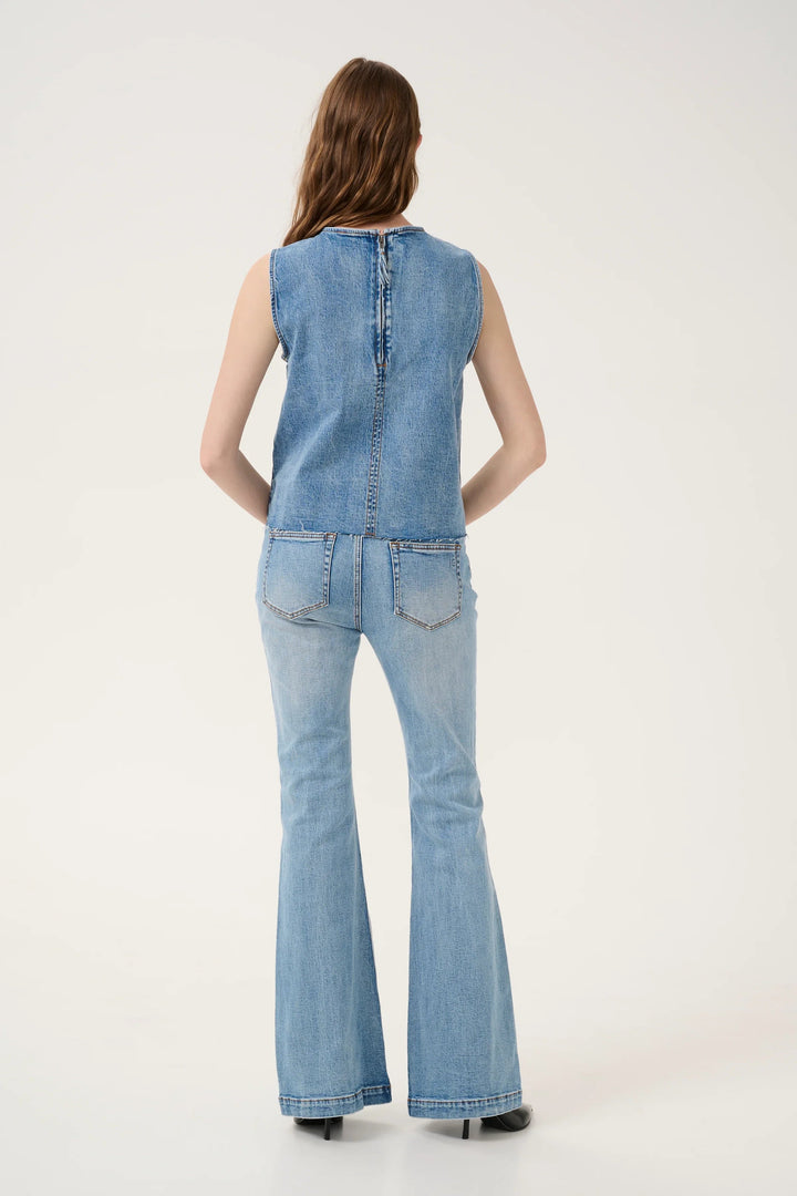 My Essential Wardrobe - Top - Denim light blue - DangoMW 144 - Stilkompagniet.dk