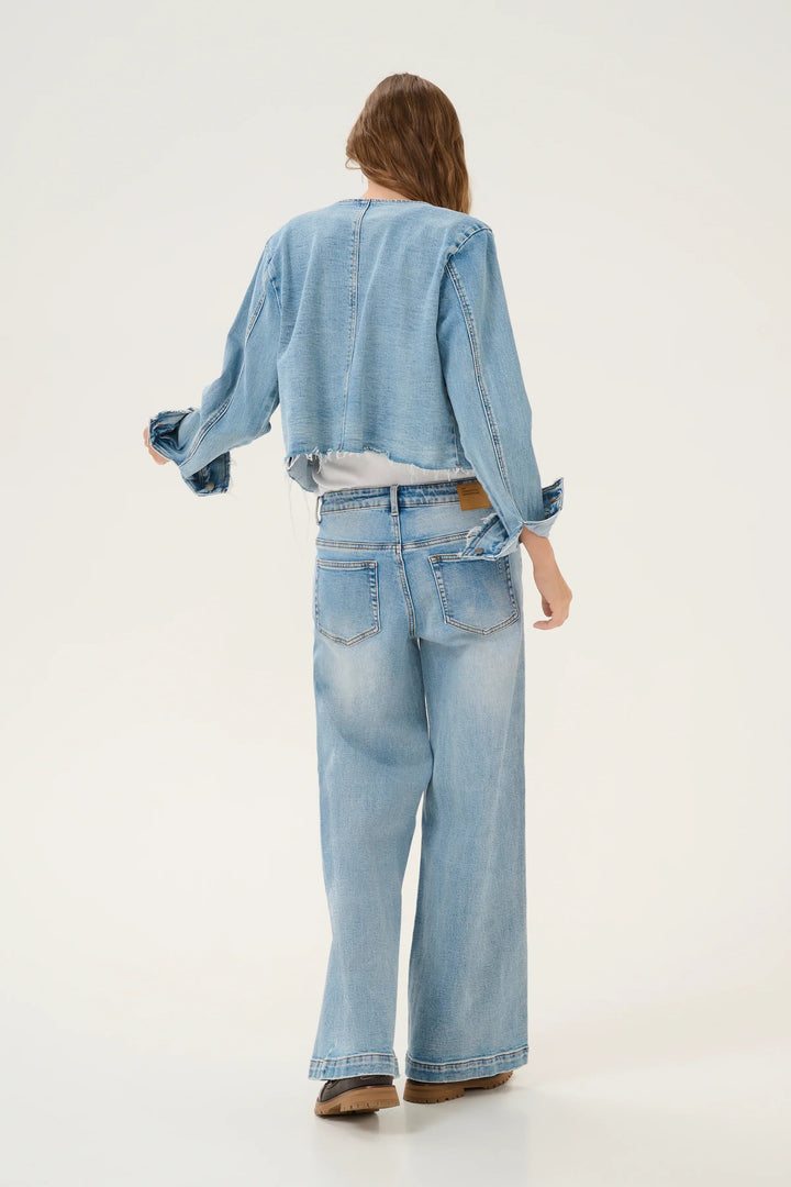 My Essential Wardrobe - Denim jakke - Light blue - Dango - Stilkompagniet.dk