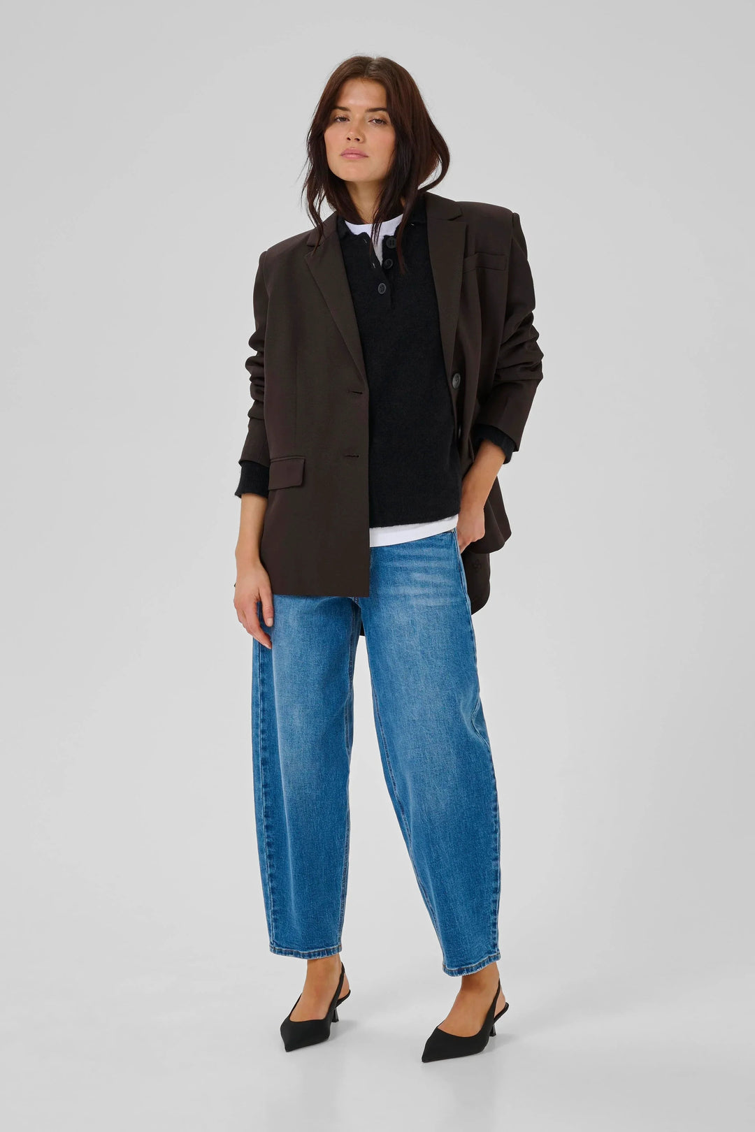 My Essential Wardrobe - Blazer - Espresso - Disa Emmy - Stilkompagniet.dk