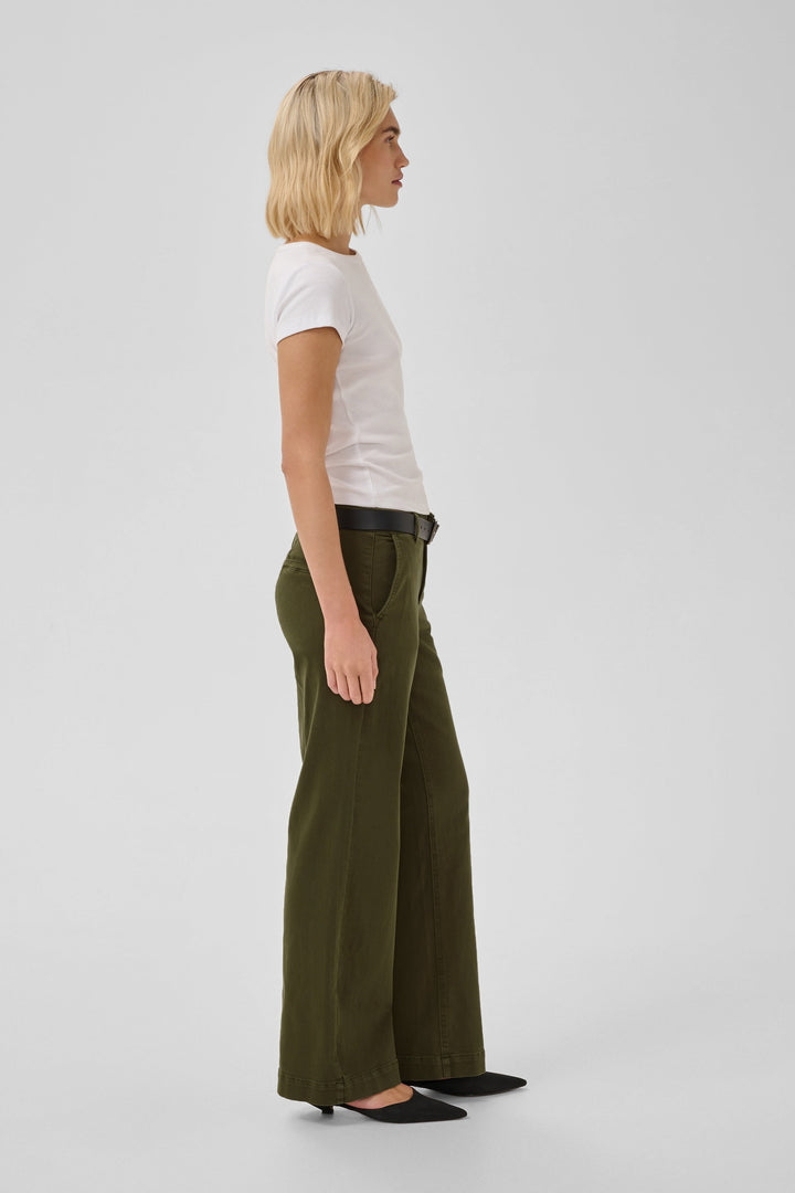 My Essential Wardrobe - Bukser - Olive Night - Lara 149