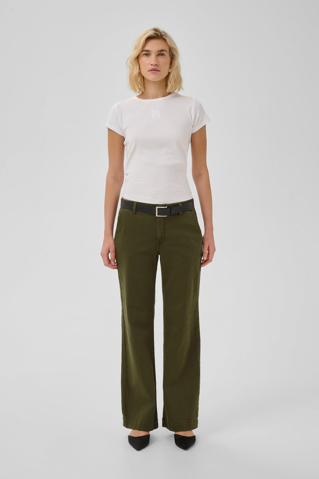 My Essential Wardrobe - Bukser - Olive Night - Lara 149