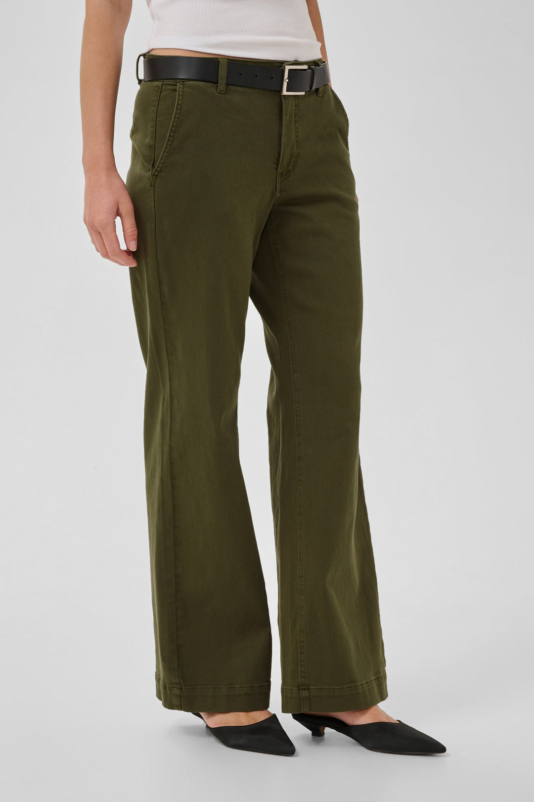 My Essential Wardrobe - Bukser - Olive Night - Lara 149