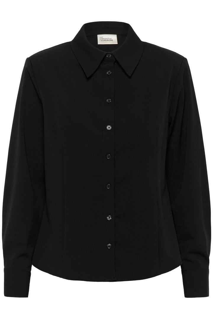 My Essential Wardrobe - Skjorte - Black - Hace - Stilkompagniet.dk