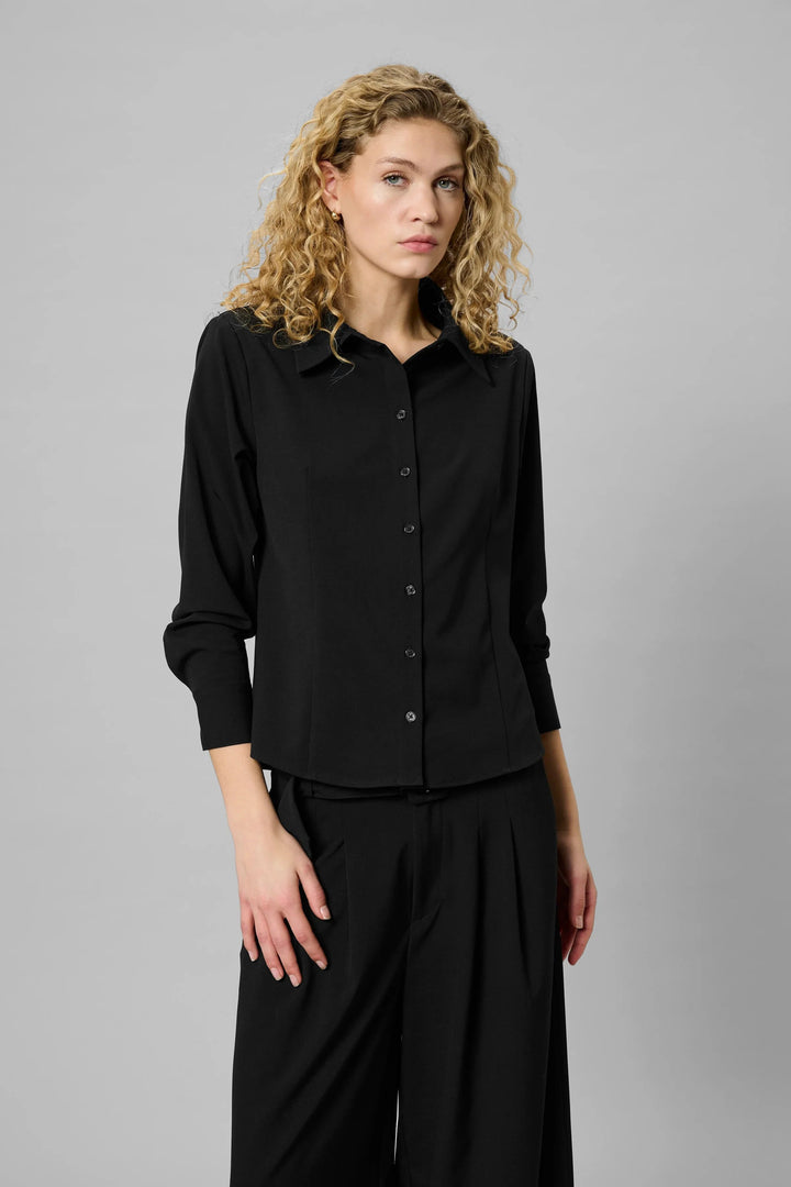 My Essential Wardrobe - Skjorte - Black - Hace - Stilkompagniet.dk