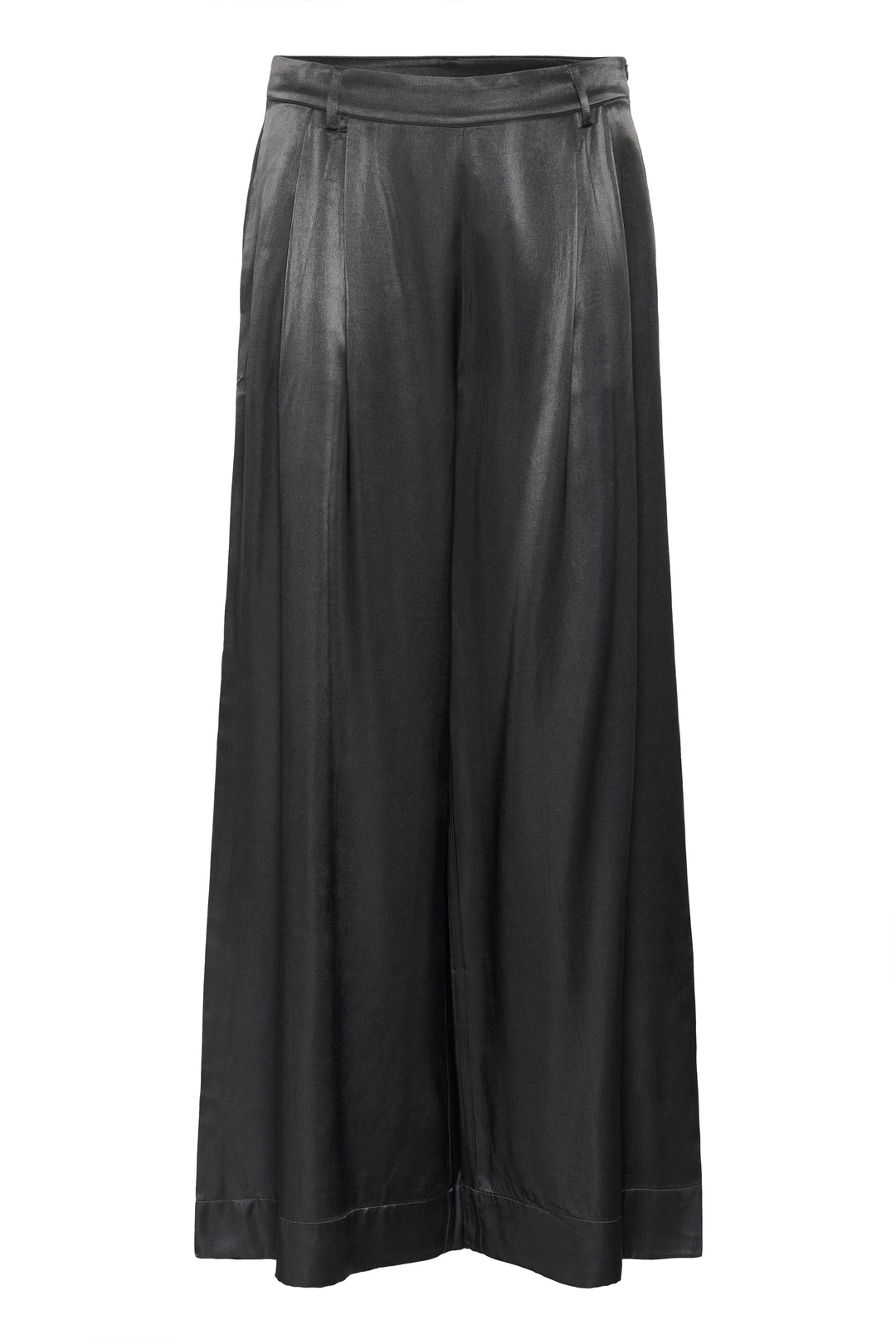 My Essential Wardrobe - Bukser - Asphalt/Grey - Estelle Wide - Stilkompagniet.dk