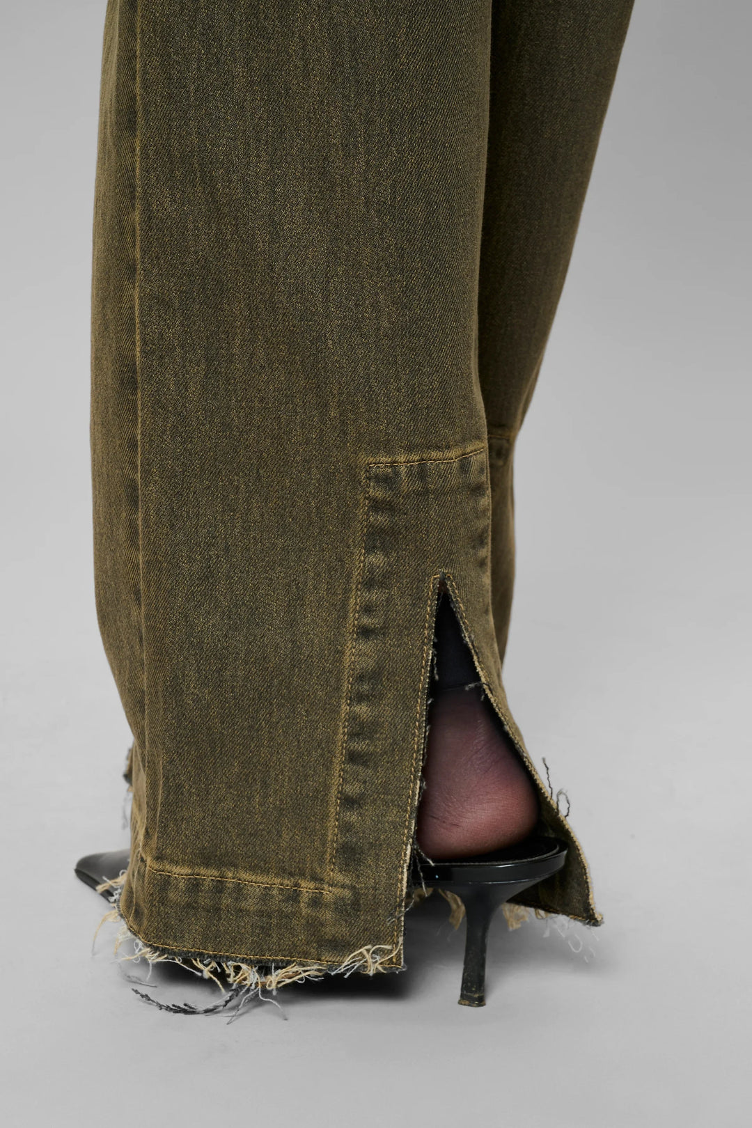 My Essential Wardrobe - Jeans - Amber Retro Wash Brown - Saba 139 High Straight Slit - Stilkompagniet.dk