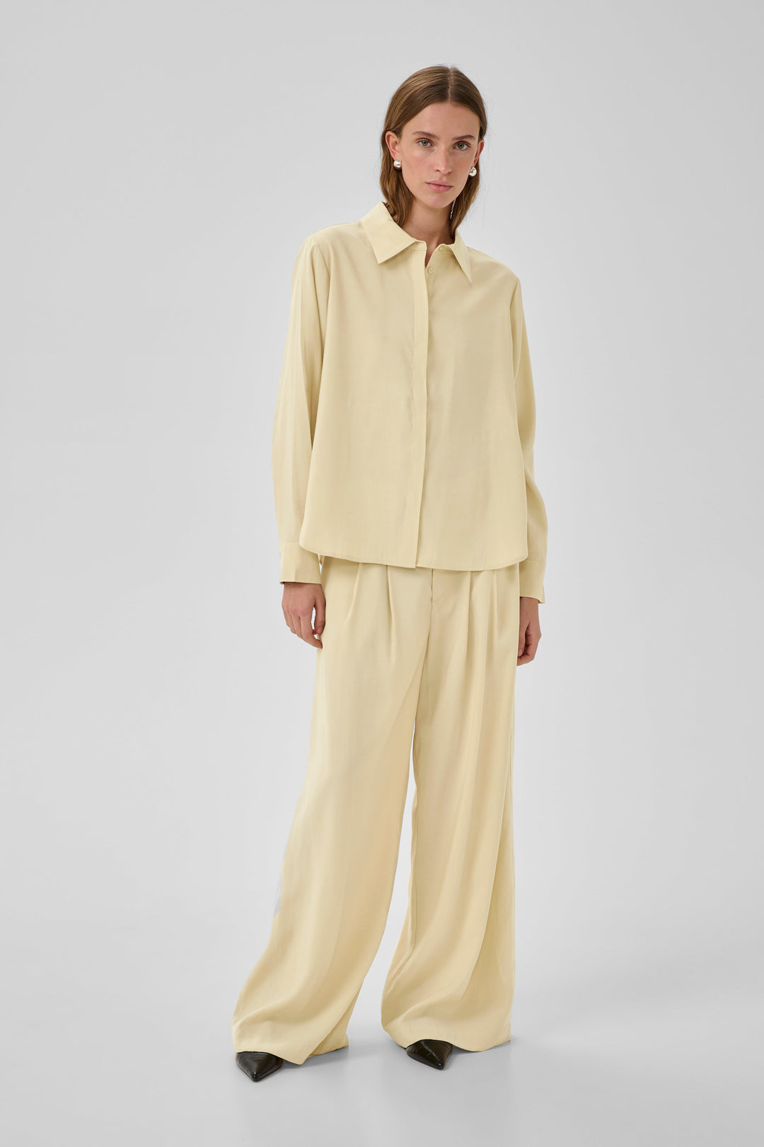 My Essential Wardrobe - Skjorte - Lysegul - Mindy