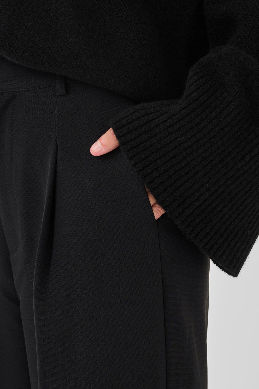 My Essential Wardrobe - Bukser - Sort - 28 The Tailored High Pant - Stilkompagniet.dk