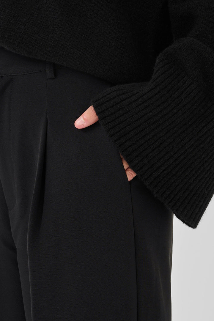 My Essential Wardrobe - Bukser - Sort - 28 The Tailored High Pant - Stilkompagniet.dk