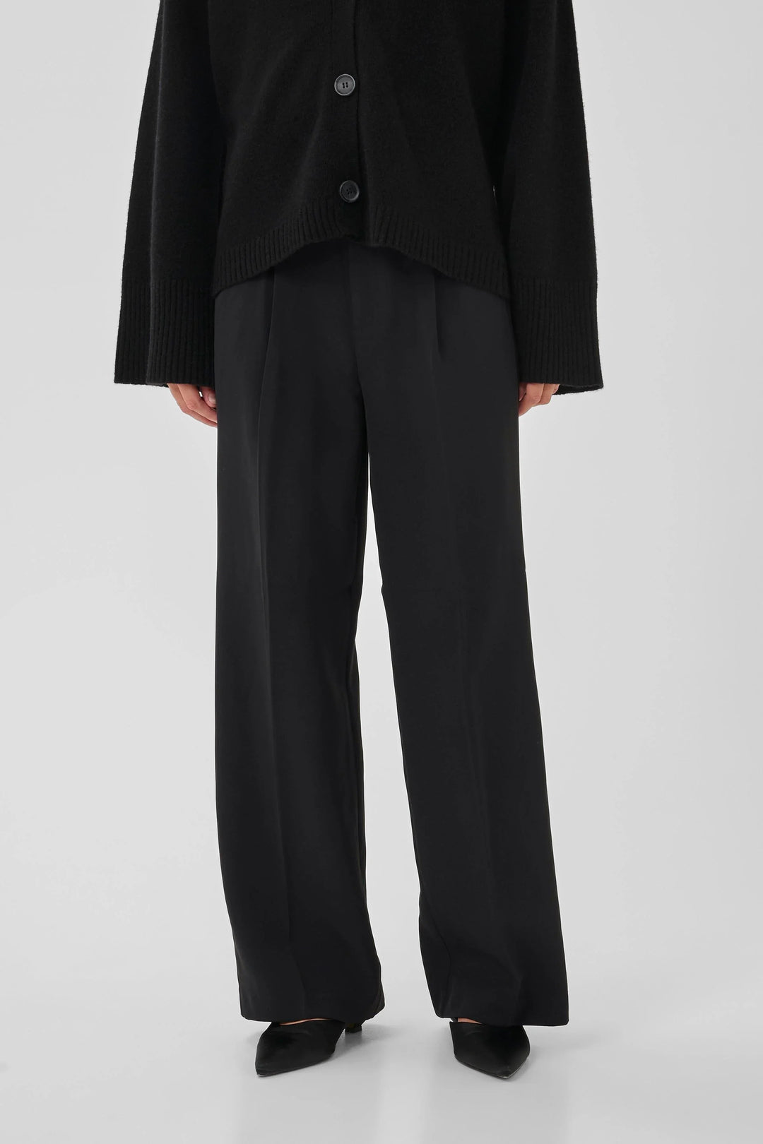 My Essential Wardrobe - Bukser - Sort - 28 The Tailored High Pant - Stilkompagniet.dk