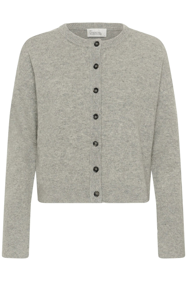 My Essential Wardrobe - Cardigan - Grå - THE KNIT CARDIGAN