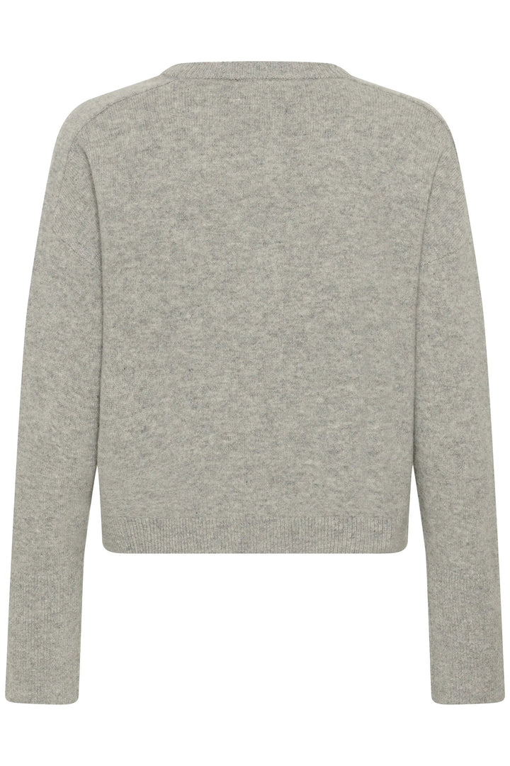 My Essential Wardrobe - Cardigan - Grå - THE KNIT CARDIGAN