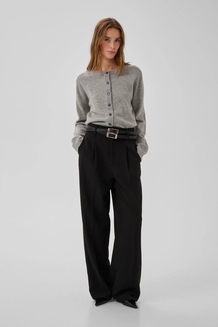 My Essential Wardrobe - Cardigan - Grå - THE KNIT CARDIGAN