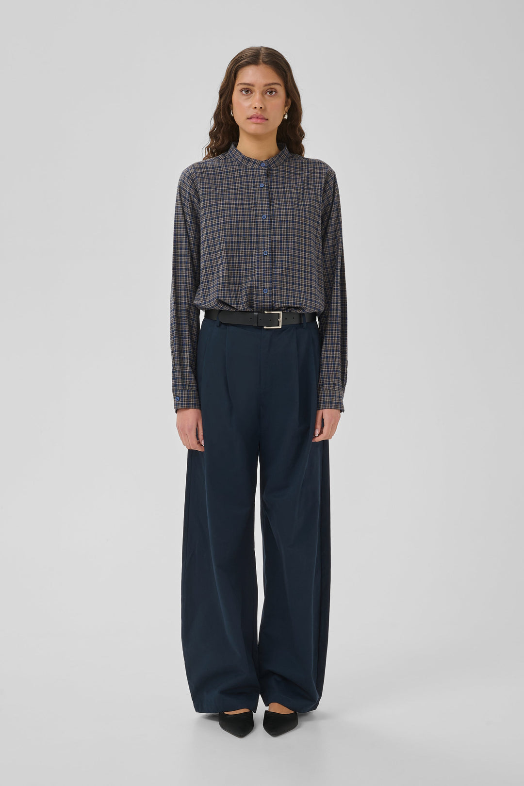 My Essential Wardrobe - Bukser - Dark Sapphire Blue - Gisva