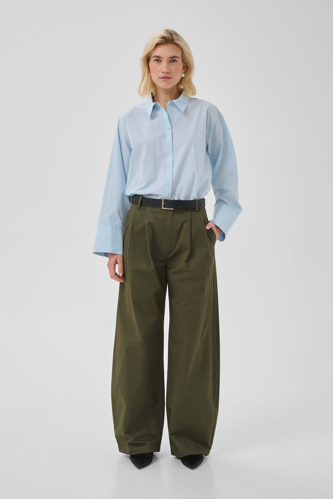 My Essential Wardrobe - Bukser - Olive Night - Gisva