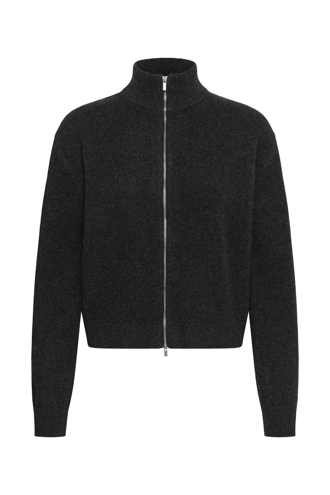 My Essential Wardrobe - Cardigan - Dark Grey Melange - Tracy