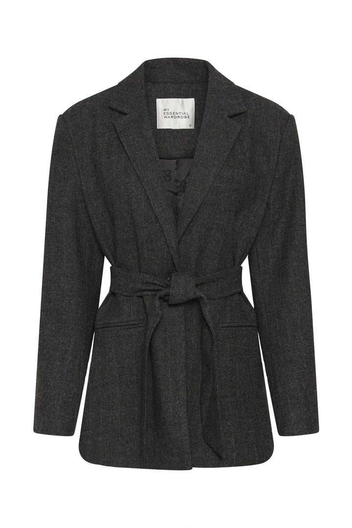 My Essential Wardrobe - Blazer - Dark Grey Melange - Layla