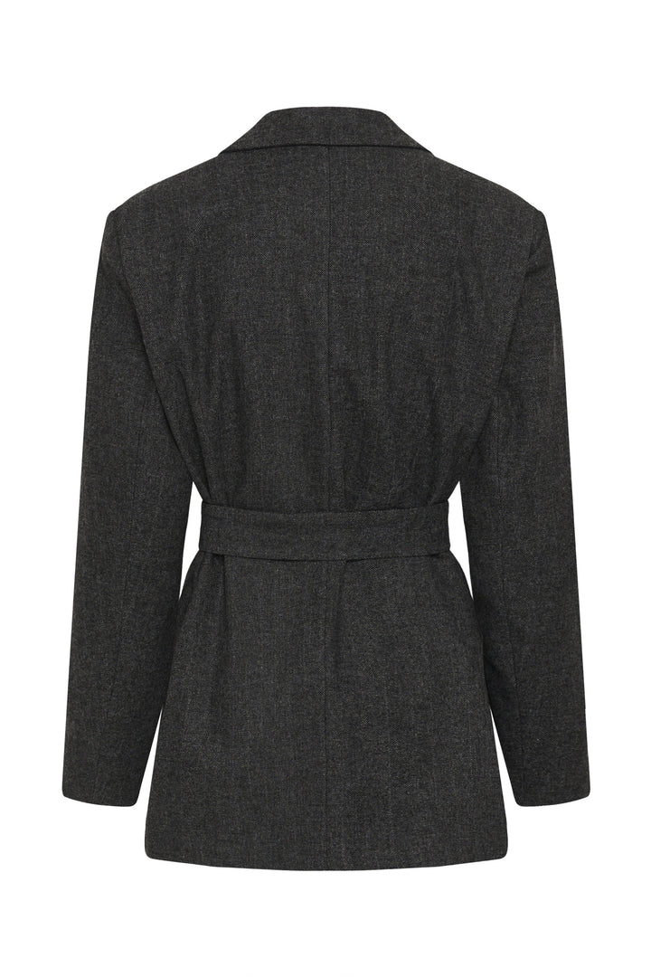 My Essential Wardrobe - Blazer - Dark Grey Melange - Layla
