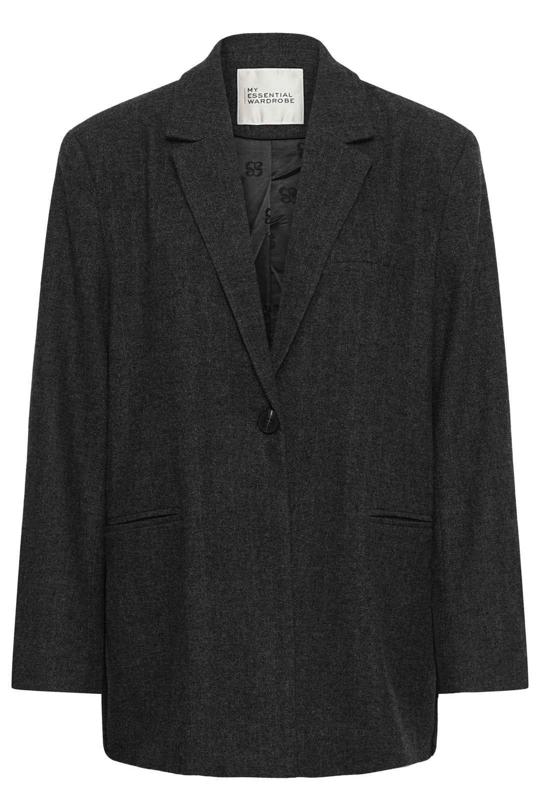 My Essential Wardrobe - Blazer - Dark Grey Melange - Layla