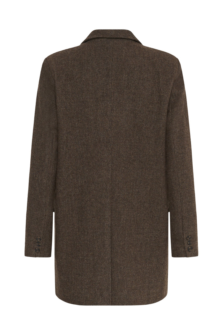 My Essential Wardrobe - Blazer - Dark Brown Check - Cleo