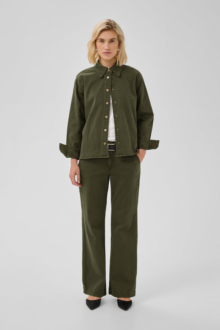 My Essential Wardrobe - Skjorte -  Olive Night - Linn Sofia 149