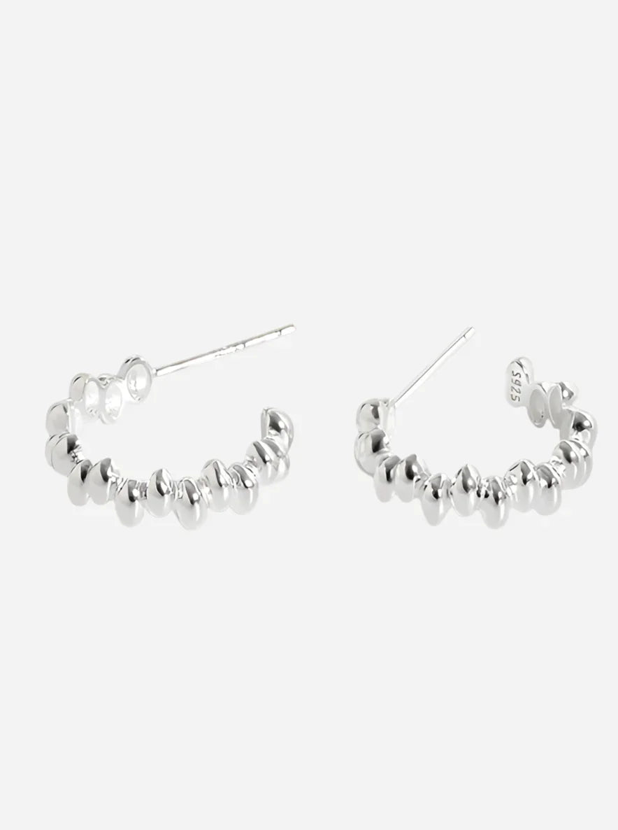 Andcopenhagen - Øreringe hoops - 925 sterlingsølv - Luna - Stilkompagniet.dk