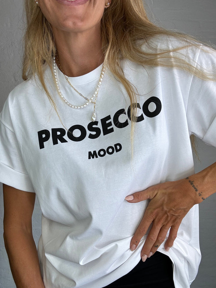 Sassy Copenhagen -Statement t-shirt - Hvid - Prosecco mood